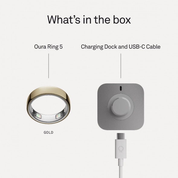 Умное кольцо Oura Ring 5 (размер 8), золотой/Gold в Ставрополе