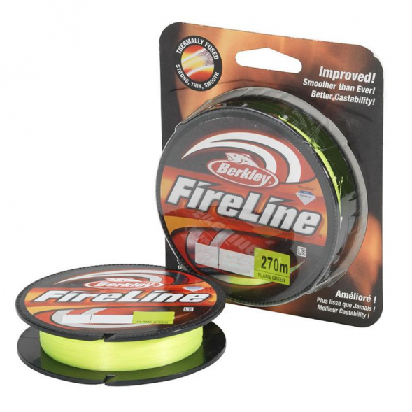 Леска Berkley FireLine 0,12mm 6,8kg 270m, Flame Green (зелёный неон) в Ставрополе