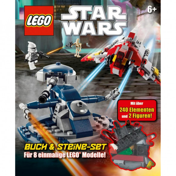 Книга и набор кубиков LEGO Star Wars Buch &amp;amp; Steine-Set Fur 8 einmalige Lego Modelle! в Ставрополе