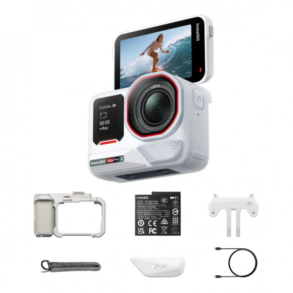Экшн-камера Insta360 Ace Pro 2 Single Battery Xplorer Bundle, Arctic White в Ставрополе
