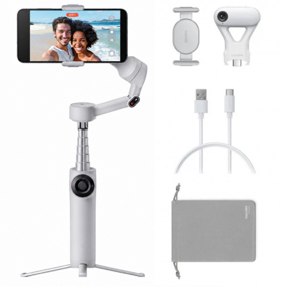 Стабилизатор Insta360 Flow 2 AI Tracker Bundle, Stone Gray в Ставрополе