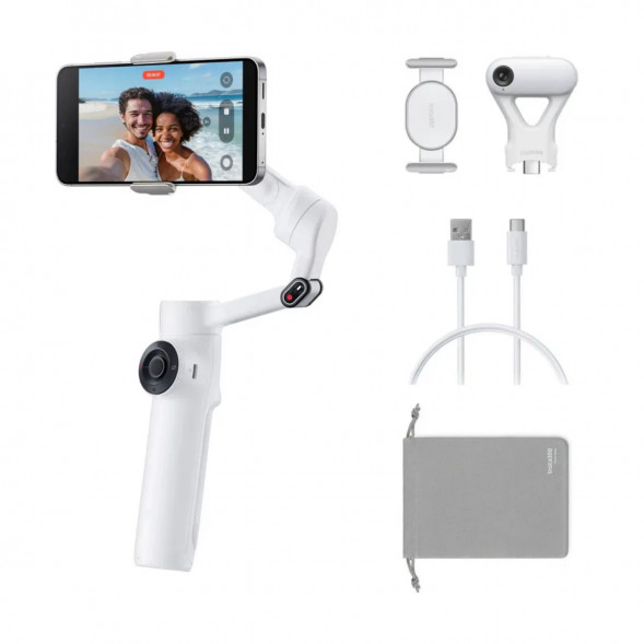 Стабилизатор Insta360 Flow 2 AI Tracker Bundle, Summit White в Ставрополе