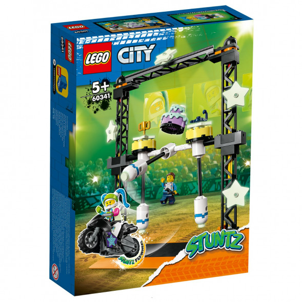 Конструктор LEGO City 60341 Трюковое испытание «Нокдаун» в Ставрополе
