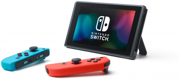 Игровая приставка Nintendo Switch rev.2 32 ГБ, красный/синий в Ставрополе