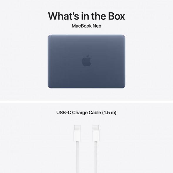Ноутбук Apple MacBook Neo MHFF4 (A18 Pro 5-Core GPU, 8/256GB), Синий/Indigo в Ставрополе