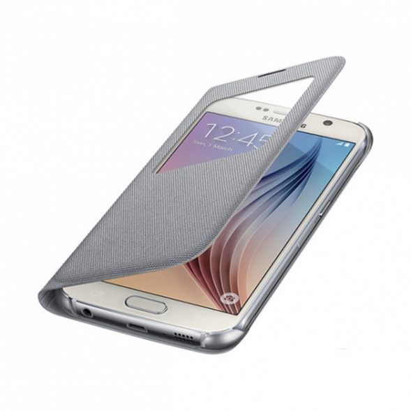 Чехол для Samsung Galaxy S6 S-View Cover (EF-CG920BSE), Silver в Ставрополе
