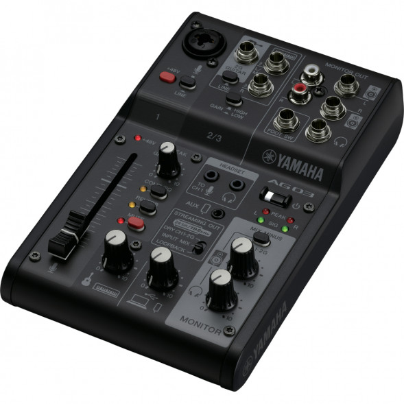 Микшер для стриминга Yamaha AG03MK2 LSPK Live Stream Black с аксессуарами в Ставрополе