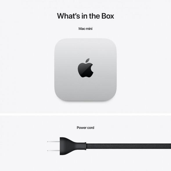 Компьютер Apple Mac mini M4 2024 (MU9E3) (10 Core GPU, 16ГБ, 512ГБ SSD, Apple, macOS), серебристый в Ставрополе