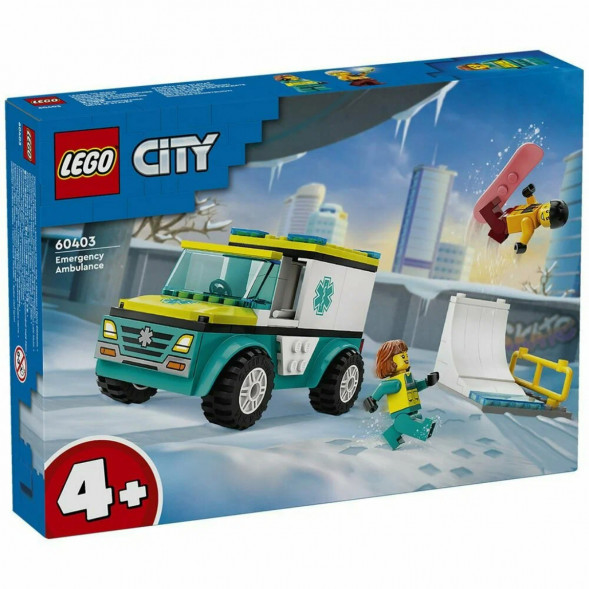 Конструктор LEGO City 60403 Скорая помощь и сноубордист в Ставрополе