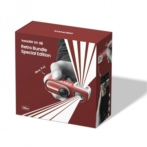 Экшн-камера Insta360 Go 3S Retro Bundle Special Edition 128ГБ, Red в Ставрополе
