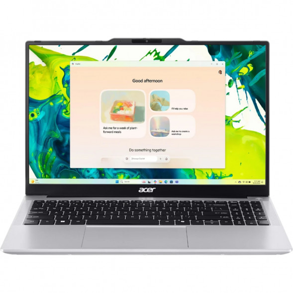 Ноутбук Aser Aspire Lite 15 AL15-53P-56PA (15.6&amp;quot;, IPS, Intel Core 5 120U, 10 ядер, 16 ГБ DDR4, 512 ГБ SSD, Intel Graphics, без ОС), серебристый в Ставрополе