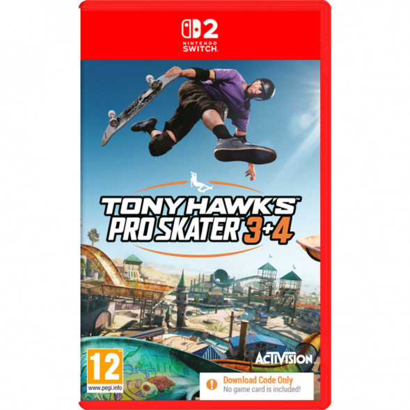 Игра Tony Hawk&amp;#039;s Pro Skater 3+4 (код загрузки) [Nintendo Switch 2, английская версия] в Ставрополе